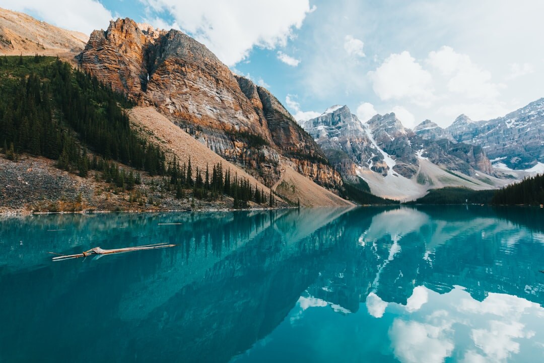 mountain landscape with lake